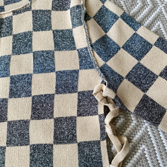 New Women’s plaid fringed pullover top, S/M - Picture 5 of 11